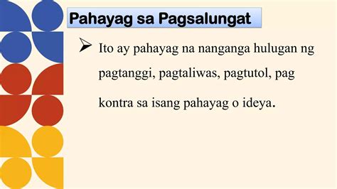 Pagsalungat .